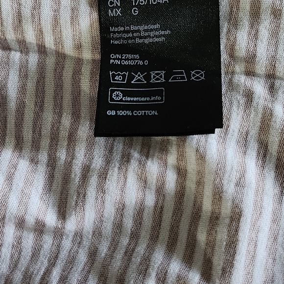 H&M Pink and White Cuffed Sleeve T-Shirt - Picture 3 of 5